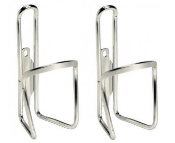 Alloy Silver Bottle Cage Pair